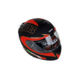 Black & Red Closed Helmet